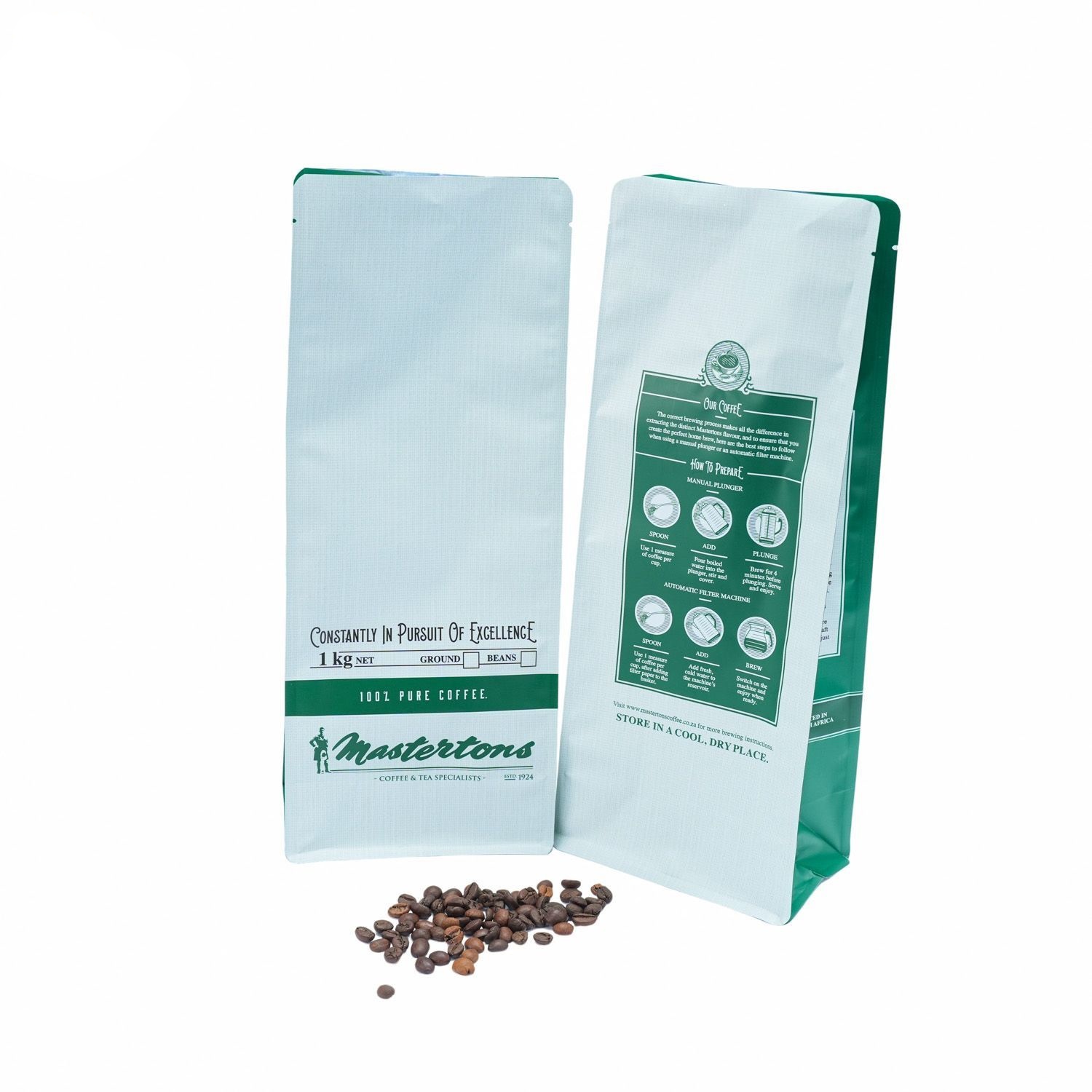 Borsa di fondo piatto di caff&egrave;