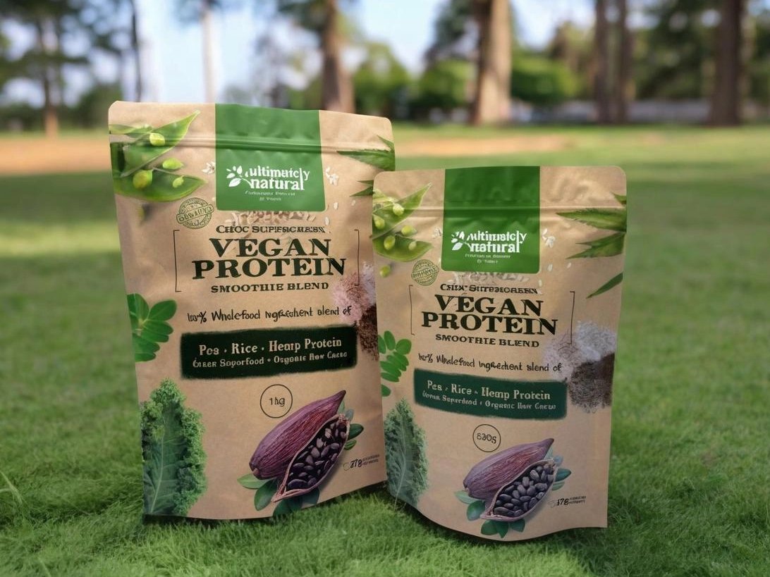 Taghe di supporto per proteine ​​vegane con stampa personalizzata