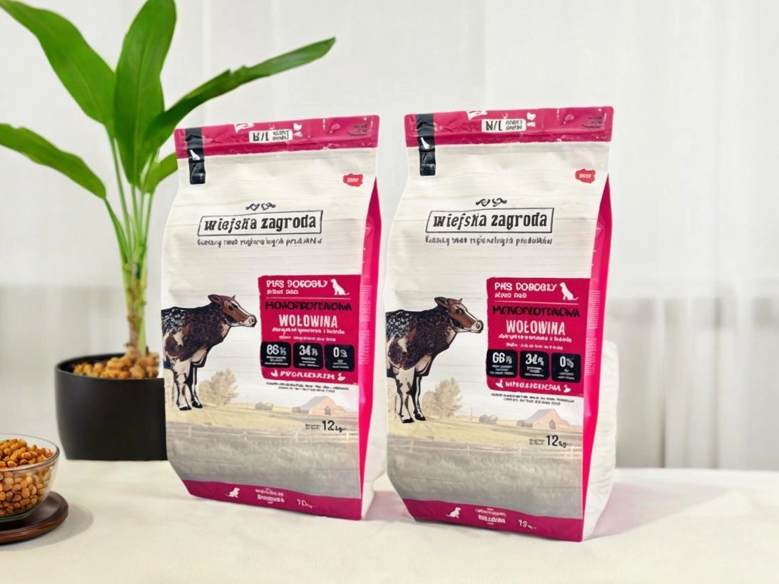 Borse per guarnizioni quad premium per prodotti alimentari per animali domestici