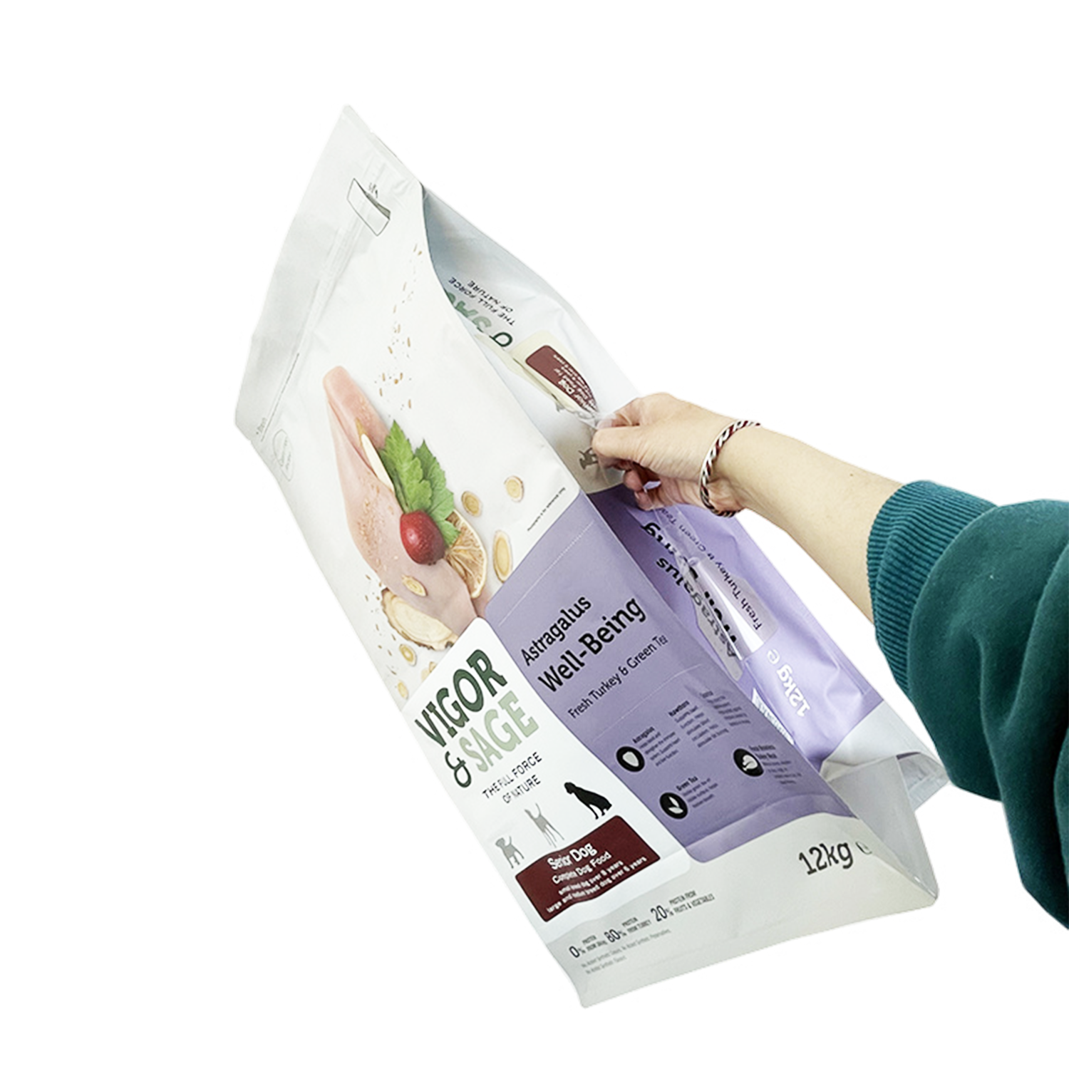 Borsa inferiore piatta da 6-10 kg